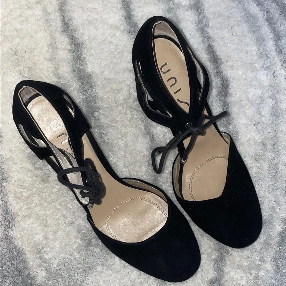 Unisa Black Suede Women's Heels - Picture 5 of 5